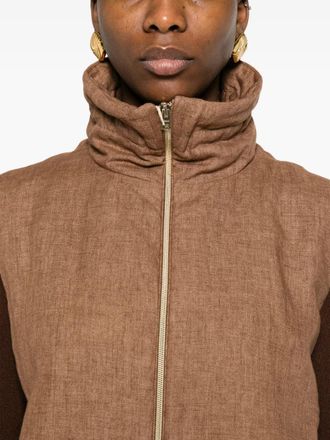Herno Womens Funnel-Neck Zip Gilet Ss26 W