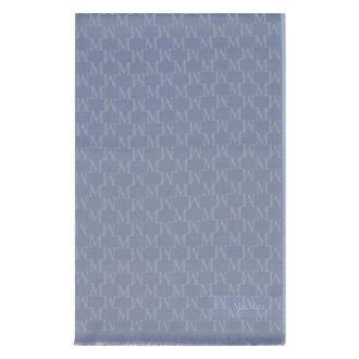 Max Mara Accessoires, Dames, Blauw, ONE Size, Wol, Magico wollen stola