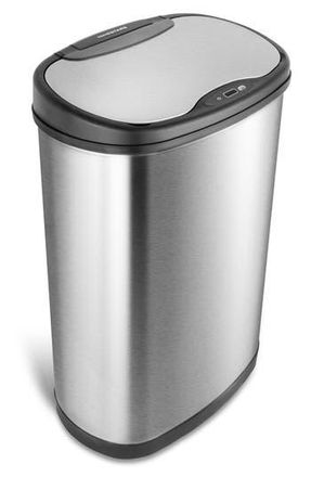Ninestars 13.2 Gallon Stainless Steel Motion Sensor Trash Can in Silver Black at Nordstrom Rack