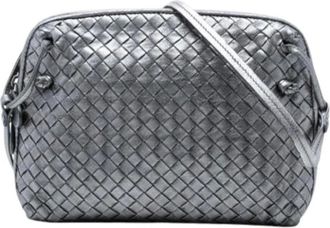 Bottega Veneta Pre-owned Cross Body Bags, female, Gray, Size: ONE SIZE Pre-owned Nodini Crossbody Bag