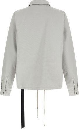 Rick Owens Mens Beige Cotton Shell Jacket Clothing