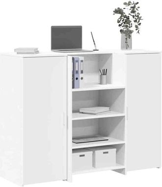 vidaXL Vidaxl - Mostrador De Recepci&oacute;n Blanco 135x50x103,5 Cm Madera Ingenier&iacute;a