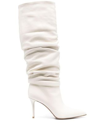 Le Silla Eva ruched boots - White