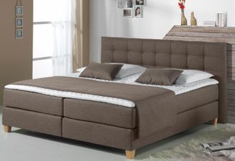 HOME AFFAIRE Boxspringbett »Moulay« inkl. Topper, in Überlänge 220 cm, 3 Härtegrade, auch in H4