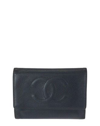 Chanel Vintage Caviar Skin Compact Wallet (Authentic Pre-Loved)