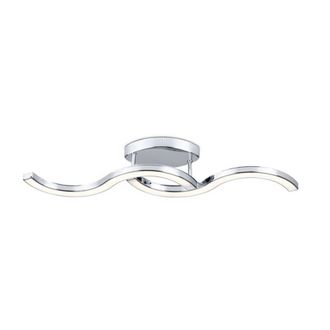 Netlighting Bezier Integrated Led Semi Flush Light Chrome in Silver