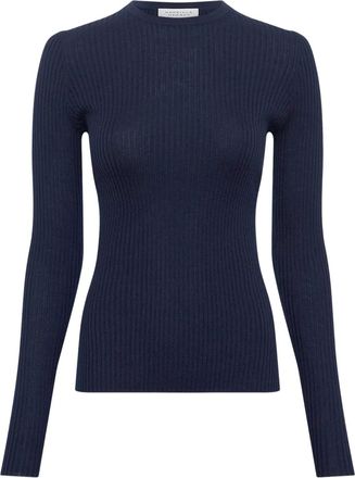 Gabriela Hearst T-shirt a coste - Blu