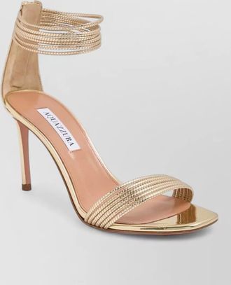 Aquazzura sandals high heel square toe open
