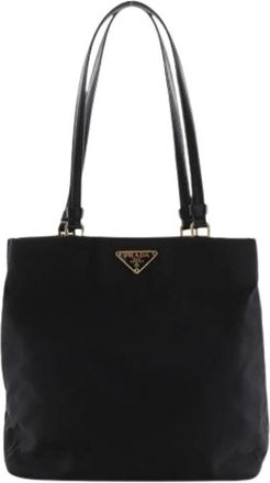 Prada Pre-owned Vintage Tote Bag - Dames - Vintage Shopper - Zwart - ONE Size - Nylon - Vintage