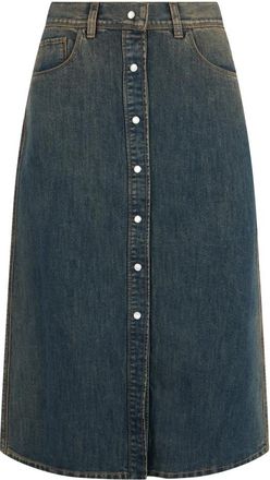 Fendi Jeansrok - Dames - Spijkerrokken - Blauw - 3XS - Katoen - Rokken