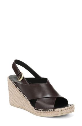 Vince Georgia Espadrille Wedge Sandal in Ganache at Nordstrom, Size 8.5