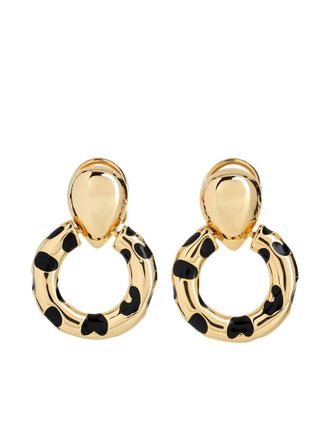 Kenneth Jay Lane polished-finish earrings - Gold