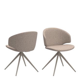 Furniture To Go Ella Swivel Beige Dining Chair