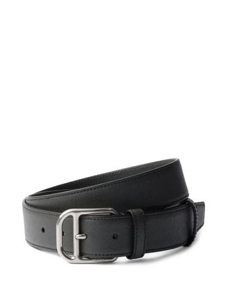Prada Saffiano leather belt - men - Calf Leather - 100 - Grey