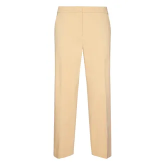 Elena Miro Wide Trousers, female, Beige, Size: XL 012 Biscotto Pantalone