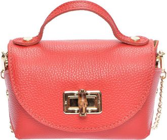 Anna Luchini Rood Rundleer Tas