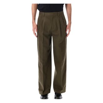 Dunst Pantaloni Chino a Doppia Pinces - - Trousers - Uomo - Verde - L