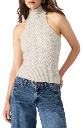 Steve Madden Alina Halter Neck Sweater in Grey Heather at Nordstrom Rack, Size X-Large