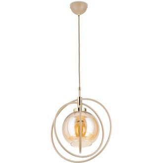 OEM L&aacute;mpara Colgante Nostra De Cristal Beige 1xe27