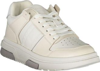 Tommy Hilfiger Leather Lace-Up Sneaker - White