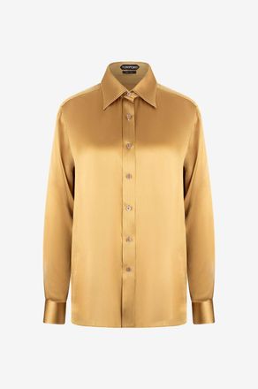 Tom Ford Hemd aus fliessender Seiden-Charmeuse