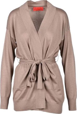 Wild Cashmere Silk Cashmere Cardigan - Taupe