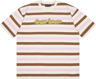 Drew House Cartoon Font T-shirt Neapolitan Stripe DR-SS22-458