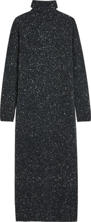 The Row The Row Melani Speckled Cashmere Midi Jumper Dress - Charcoal - S (UK8-10 / S)