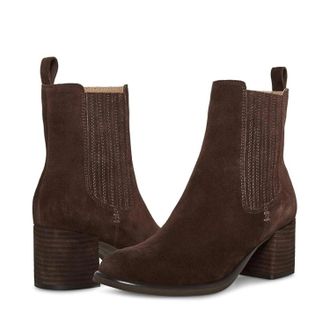 Blondo Womens Blondo Sonali Boots Java Suede Waterproof Ankle Bootie HTAT230