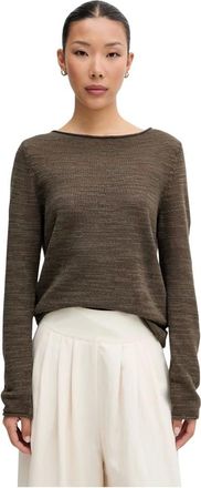 Marc O'Polo Slub Pullover - Dames - Truien - Groen - Maat: S Katoen