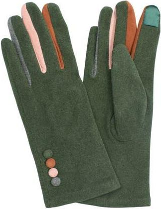 MARCUS ADLER Color Pop Jersey Touchscreen Gloves in Olive at Nordstrom Rack