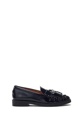 Moda in Pelle Moda in Pelle Womens Fura Black Loafers Patent Leather - Size EU 36