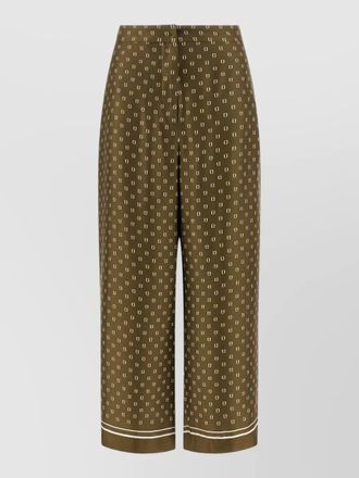 Max Mara mstottelia cropped trousers patterned belt loops