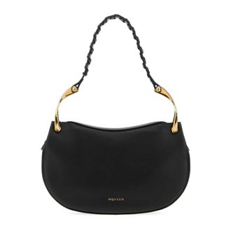Alexander McQueen Wishbone Shoulder - female - Alexander McQueen - Shoulder Bags - Black - ONE SIZE - Bags