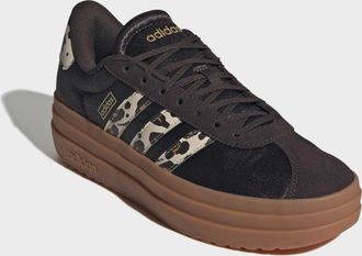 adidas Sneaker ADIDAS SPORTSWEAR VL COURT BOLD, Damen, Gr. 38,5, aurora coffee, crystal linen, matte gold, Leder, Textil, Schuhe Sneaker
