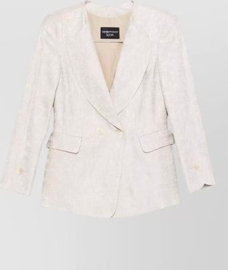 Emporio Armani tailored double breasted jacket notch lapel