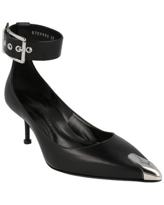 Alexander McQueen Alexander Mcqueen Buckle Leather Sandal