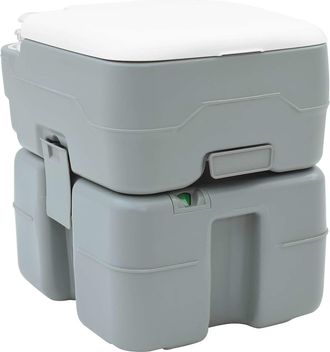 vidaXL Inodoro De Camping Gris 41.5 X 36.5 X 42 Cm Pl&aacute;stico