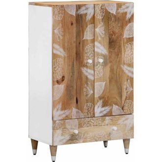 vidaXL Credenza 60x33,5x100 cm in Legno Massello di Mango - Vidaxl