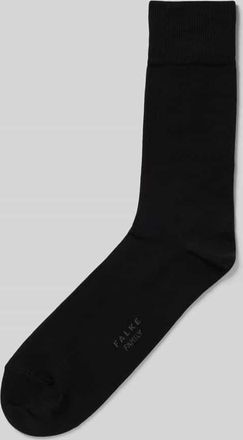 Falke Socken mit elastischen Rippenbündchen Modell Family SO in Anthrazit Melange, Größe 39-42