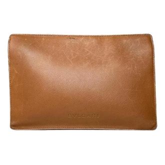 Bulgari Clutch Vintage in Pelle Pre-owned - - Pre-owned - Donna - Marrone - ONE SIZE