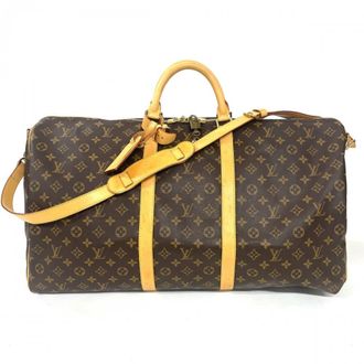 Louis Vuitton Brown Monogram Canvas Boston Bag (Pre-Owned)