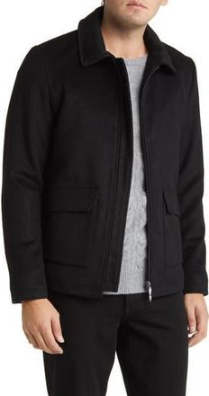 Robert Barakett Anakin Wool Blend Jacket in Black at Nordstrom Rack, Size Xx-Large