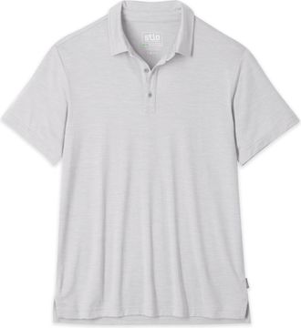 Stio | Mens Alpin Lightweight Merino Polo Shirt Short Sleeve, Size Extra Large in Alloy Grey
