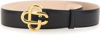 Casablanca Leren Riem - Heren - Riemen - Zwart - 95 CM - Leer - Accessoires