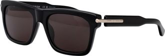 Alexander McQueen Mens Sunglasses Am0495s Black-Grey Acetate Black-Black-Grey Black/black/grey