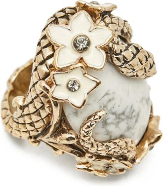 Roberto Cavalli Anello con fiore - Oro