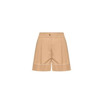 Moncler Moncler Tailored Cotton Blend Shorts, Women, Beige, Size: 38