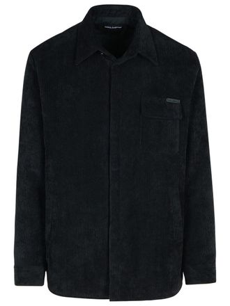 Dolce & Gabbana Black Polyester Blend Shirt