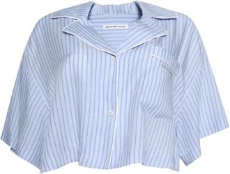 T Alexander Wang Gestreepte blouse - Blauw